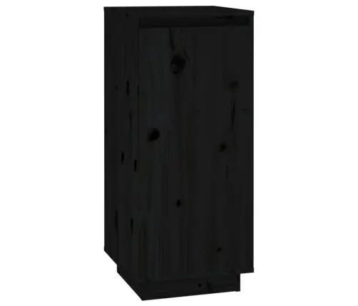 Apavu Skapītis, Melns, 35X35X80 Cm, Priedes Masīvkoks Vidaxl