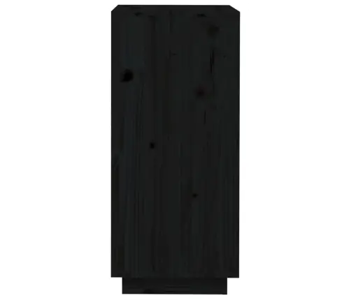 Apavu Skapītis, Melns, 35X35X80 Cm, Priedes Masīvkoks Vidaxl