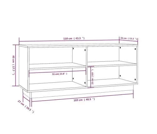 Spintelė Batams, 110X34X45cm Pušies Medienos Masyvas