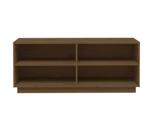 Apavu Plaukts, Medus Brūns, 110X34X45 Cm, Priedes Masīvkoks Vidaxl
