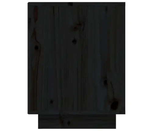 Apavu Plaukts, Melns, 60X34X45 Cm, Priedes Masīvkoks Vidaxl