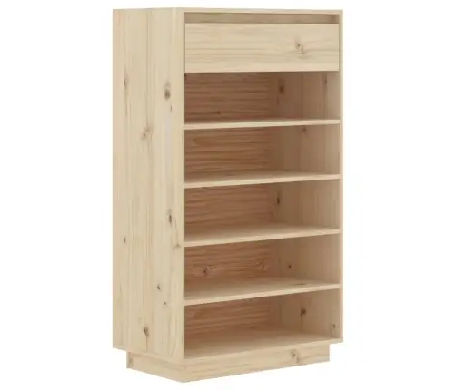 Apavu Plaukts, 60X34X105 Cm, Priedes Masīvkoks Vidaxl