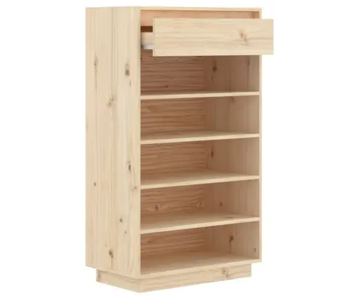 Apavu Plaukts, 60X34X105 Cm, Priedes Masīvkoks Vidaxl