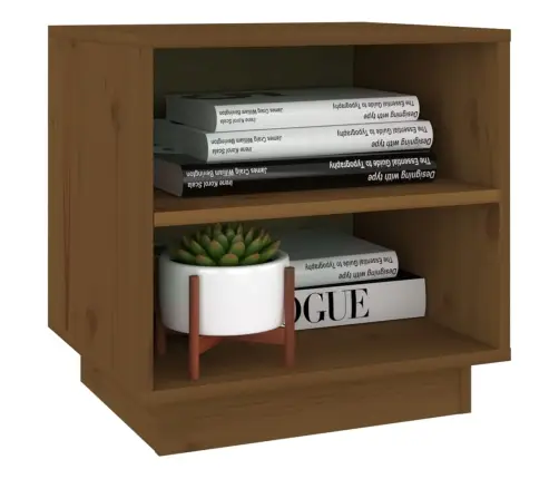 Naktsgaldiņš, Medus Brūns, 40X34X40 Cm, Priedes Masīvkoks Vidaxl