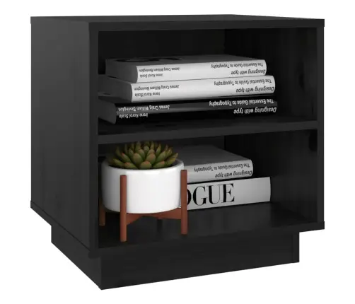 Öökapid 2 Tk, Must, 40X34X40 cm Männipuit