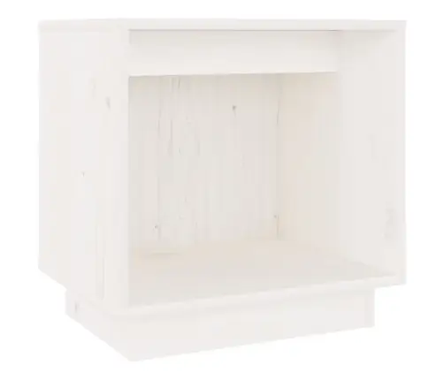 Naktsgaldiņš, Balts, 40X30X40 Cm, Priedes Masīvkoks Vidaxl