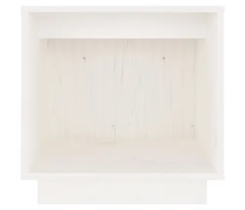 Naktsgaldiņš, Balts, 40X30X40 Cm, Priedes Masīvkoks Vidaxl