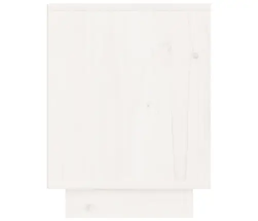 Naktsgaldiņš, Balts, 40X30X40 Cm, Priedes Masīvkoks Vidaxl