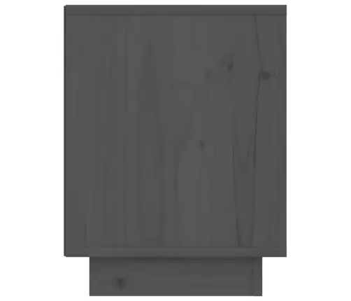 Naktsskapītis, Pelēks, 40X30X40 Cm, Priedes Masīvkoks Vidaxl