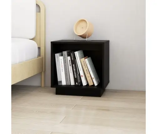 Öökapid 2 Tk, Must, 40X30X40 cm Männipuit