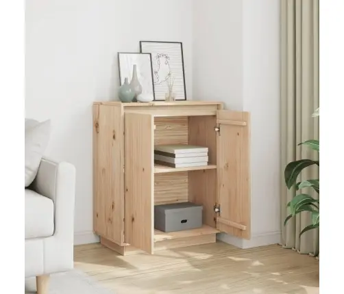 Kumode, 60X34X75 Cm, Priedes Masīvkoks Vidaxl