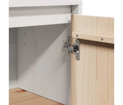 Puhvetkapp, Valge, 60X34X75 cm Toekas Männipuit