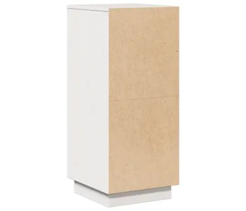 Kumodes, 2 Gab., Baltas, 31,5X34X75 Cm, Priedes Masīvkoks Vidaxl