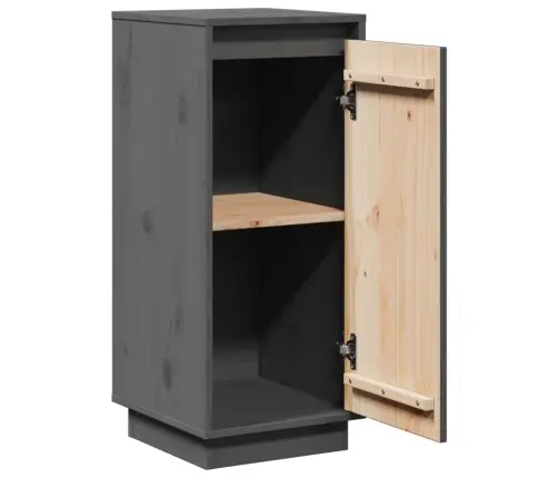 Kumodes, 2 Gab., Pelēkas, 31,5X34X75 Cm, Priedes Masīvkoks Vidaxl