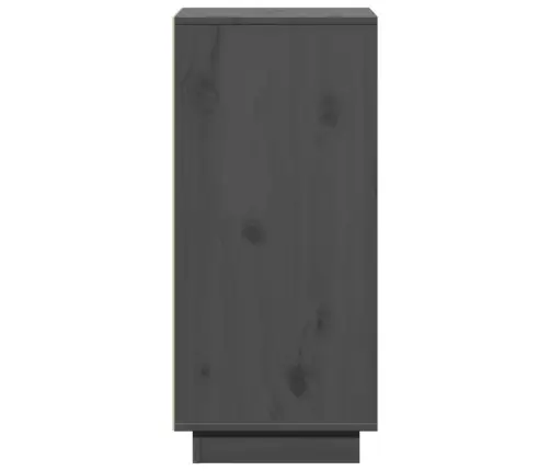 Kumodes, 2 Gab., Pelēkas, 31,5X34X75 Cm, Priedes Masīvkoks Vidaxl
