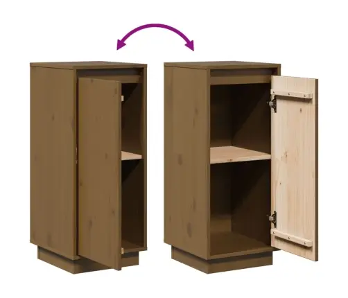 Šoninės Spintelės, 2Vnt., Medaus Rudos, 31,5X34X75cm Pušis Šoninės Spintelės, 2Vnt., Medaus Rudos, 31,5X34X75cm Pušis