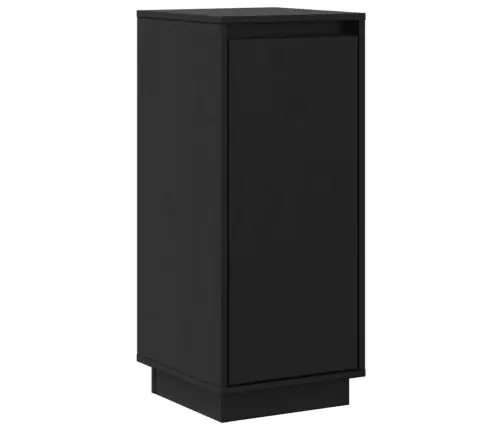 Kumodes, 2 Gab., Melnas, 31,5X34X75 Cm, Priedes Masīvkoks Vidaxl