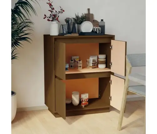 Puhvetkapp, Meepruun, 60X34X75 cm Toekas Männipuit Puhvetkapp, Meepruun, 60X34X75 cm Toekas Männipuit
