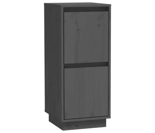 Šoninės Spintelės, 2Vnt., Pilkos, 31,5X34X75cm Pušies Masyvas