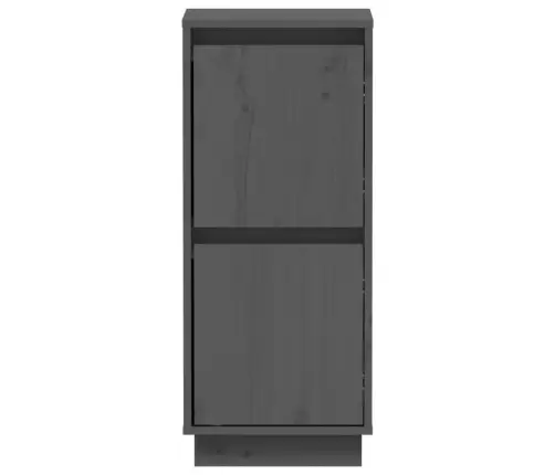 Šoninės Spintelės, 2Vnt., Pilkos, 31,5X34X75cm Pušies Masyvas