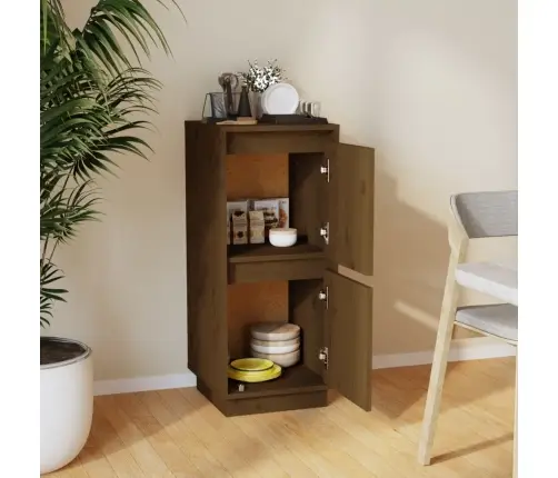 Šoninė Spintelė, Medaus Ruda, 31,5X34X75cm Pušies Masyvas