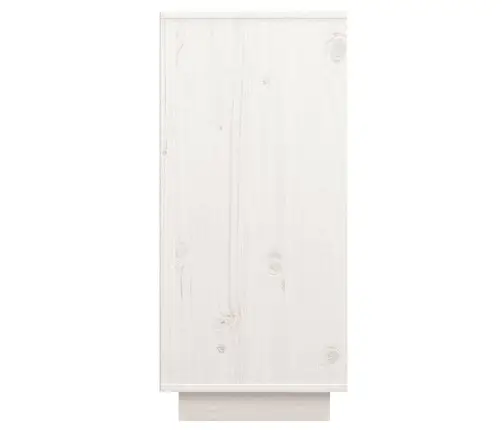 Kumode, Balta, 60X34X75 Cm, Priedes Masīvkoks Vidaxl