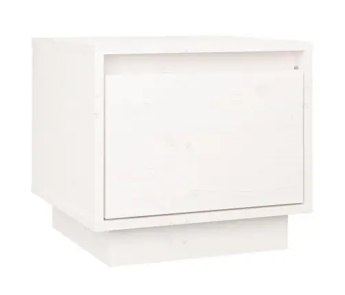 Naktsgaldiņš, 35X34X32 Cm, Balts, Priedes Masīvkoks Vidaxl