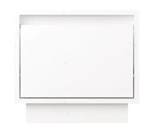 Naktsgaldiņš, 35X34X32 Cm, Balts, Priedes Masīvkoks Vidaxl