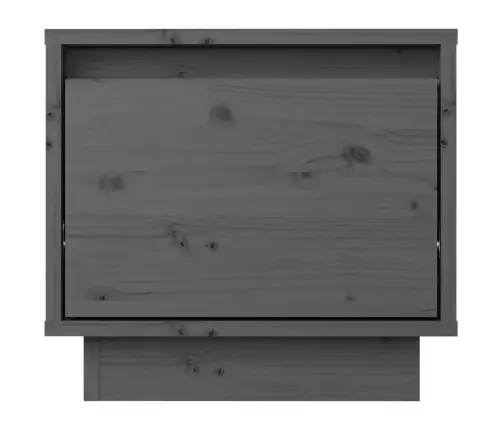 Naktinės Spintelės, 2Vnt., Pilkos, 35X34X32cm Pušies Masyvas