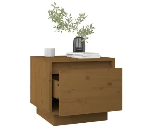 Naktsskapīši, 2 Gab., Brūni, 35X34X32 Cm, Priedes Masīvkoks Vidaxl