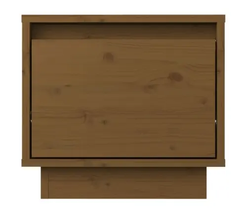 Naktsskapīši, 2 Gab., Brūni, 35X34X32 Cm, Priedes Masīvkoks Vidaxl