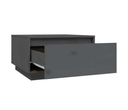 Kafijas Galdiņš, Pelēks, 55X56X32 Cm, Priedes Masīvkoks Vidaxl