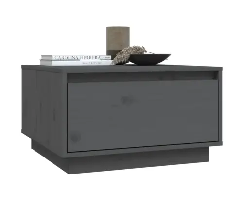 Kafijas Galdiņš, Pelēks, 55X56X32 Cm, Priedes Masīvkoks Vidaxl