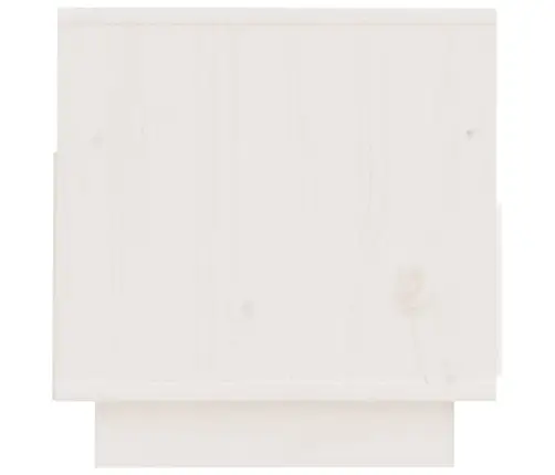 Tv Skapītis, Balts, 60X35X37 Cm, Priedes Masīvkoks Vidaxl