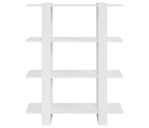Raamaturiiul/Ruumijagaja Kõrgläikega Valge 100X30X123,5 Cm Raamaturiiul/Ruumijagaja Kõrgläikega Valge 100X30X123,5 Cm