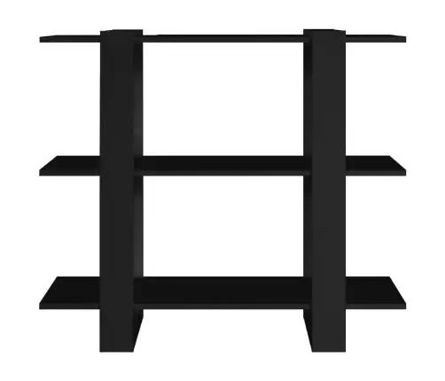 Spintelė Knygoms/Kambario Pertvara, Juoda, 100X30X87Cm