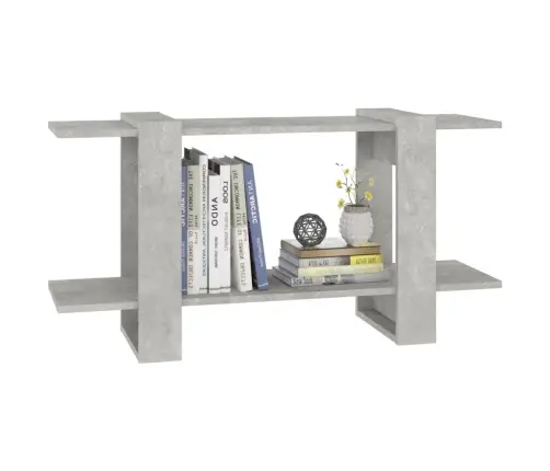 Raamatukapp, Betoonhall, 100X30X51 cm Tehispuit