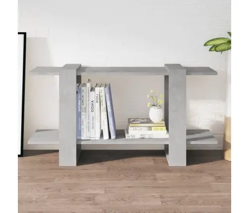 Raamatukapp, Betoonhall, 100X30X51 cm Tehispuit