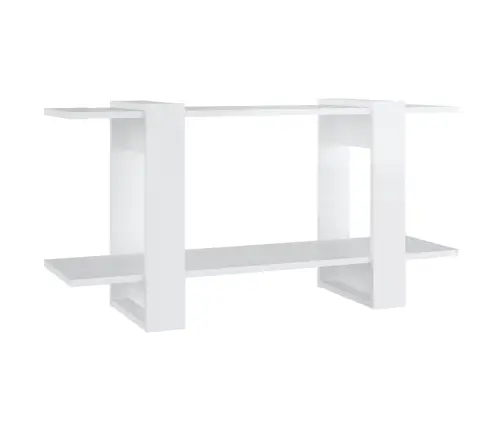 Grāmatu Plaukts, Spīdīgi Balts, 100X30X51 Cm, Inženierijas Koks Vidaxl