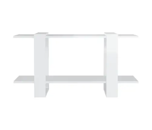 Grāmatu Plaukts, Spīdīgi Balts, 100X30X51 Cm, Inženierijas Koks Vidaxl