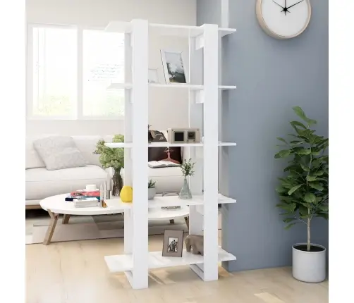 Grāmatu Plaukts, Balts, 80X30X160 Cm, Inženierijas Koks Vidaxl