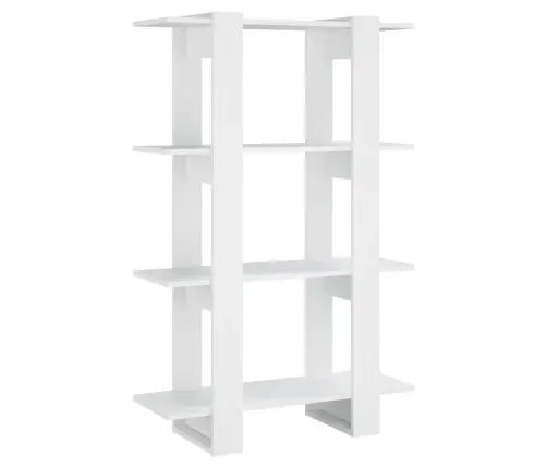 Raamaturiiul/Ruumijagaja, Valge, 80X30X123,5 Cm