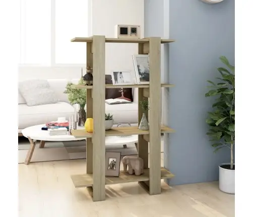 Spintelė Knygoms/Kambario Pertvara, Ąžuolo, 80X30X123,5Cm