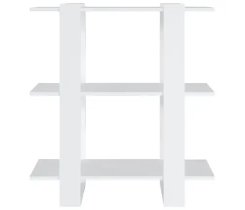 Grāmatu Plaukts, Aizslietnis, Balts, 80X30X87 Cm Vidaxl