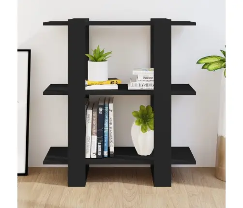 Grāmatu Plaukts, Aizslietnis, Melns, 80X30X87 Cm Vidaxl