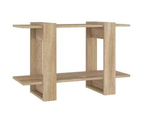 Grāmatu Plaukts, Aizslietnis, Ozolkoka Krāsa, 80X30X51 Cm Vidaxl