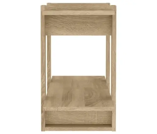 Grāmatu Plaukts, Aizslietnis, Ozolkoka Krāsa, 80X30X51 Cm Vidaxl