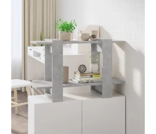 Spintelė Knygoms/Kambario Pertvara, Betono Pilka, 80X30X51Cm