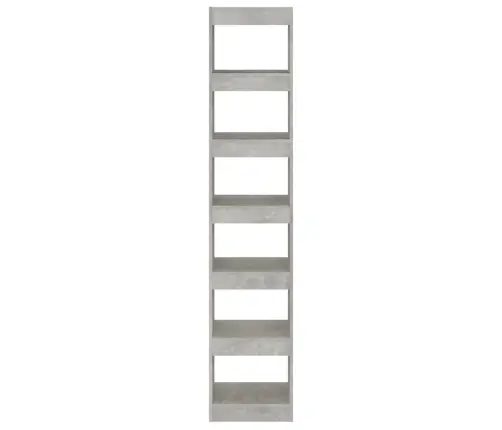 Raamaturiiul/Ruumijagaja, Betoonhall, 40X30X198 Cm Raamaturiiul/Ruumijagaja, Betoonhall, 40X30X198 Cm