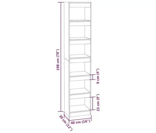 Raamaturiiul/Ruumijagaja, Betoonhall, 40X30X198 Cm Raamaturiiul/Ruumijagaja, Betoonhall, 40X30X198 Cm